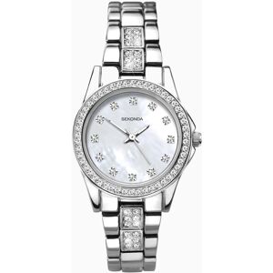 Sekonda Sekonda Day To Night Ladies Watch   Silver Case & Alloy Bracelet with White Dial   2841