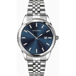 Sekonda Sekonda King Men's Watch   Silver Case & Stainless Steel Bracelet with Blue Dial   1640