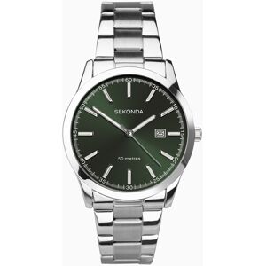 Sekonda Sekonda Taylor Men's Watch   Silver Case & Stainless Steel Bracelet with Green Dial   1946