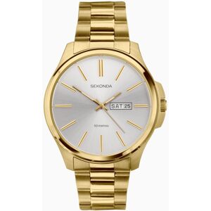 Sekonda Sekonda Jones Men’s Watch   Gold Stainless Steel Case & Bracelet   Silver Dial   30154