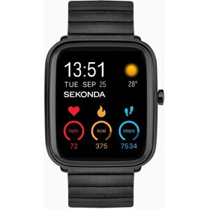 Sekonda Sekonda Motion Plus Smart Watch   Black Alloy Case & Stainless Steel Bracelet   30223