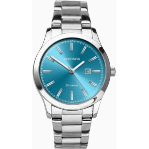 Sekonda Sekonda Taylor Ladies Watch   Silver Case & Stainless Steel Bracelet with Turquoise Dial   40365