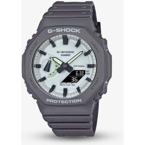 Casio G-Shock Hidden Glow Grey Dual Display Watch GA-2100HD-8AER