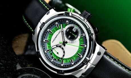 Groupon Goods Global GmbH Morphic M91 Series Chronograph Genuine Leather Watch With Free Delivery