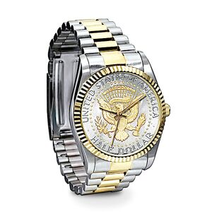 Photos - Wrist Watch Bradford Authenticated Official JFK Half Dollar Presidential Watch For Men