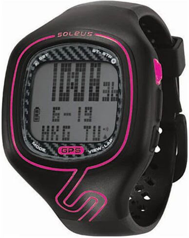 Soleus GPS Vibe Black/Pink GPS Watches