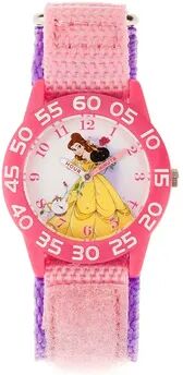 Disney s Beauty and the Beast Princess Belle Time Teacher Watch, Girl's, Size: Medium, Pink