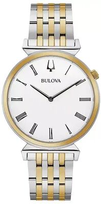 Bulova Men's Slim Two-Tone Stainless Steel Watch - 98A233, Size: Medium, Multicolor