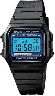 Casio Men's Illuminator Digital Chronograph Watch - F105W-1A, Black