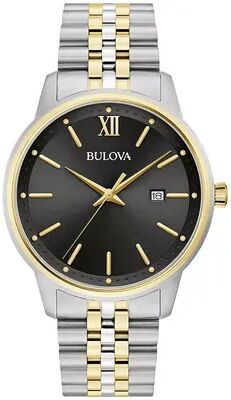 Bulova Men's Two-Tone Stainless Steel Bracelet Watch - 98B374, Size: Large, Multicolor