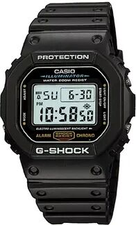 Casio Men's G-Shock Illuminator Chronograph Digital Sports Watch - DW5600E-1V, Black