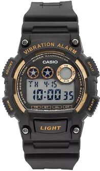 Casio Men's Vibration Alarm Digital Chronograph Watch - W735H-1A2V, Black