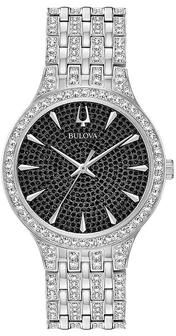 Bulova Men's Phantom Crystal Watch - 96A227, Size: Large, Silver