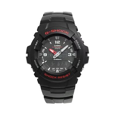 Casio Men's G-Shock Analog & Digital Chronograph Watch - G100-1BV, Black