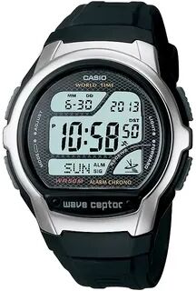 Casio Men's Wave Ceptor Atomic Digital Chronograph Watch - WV58A-1AV, Black