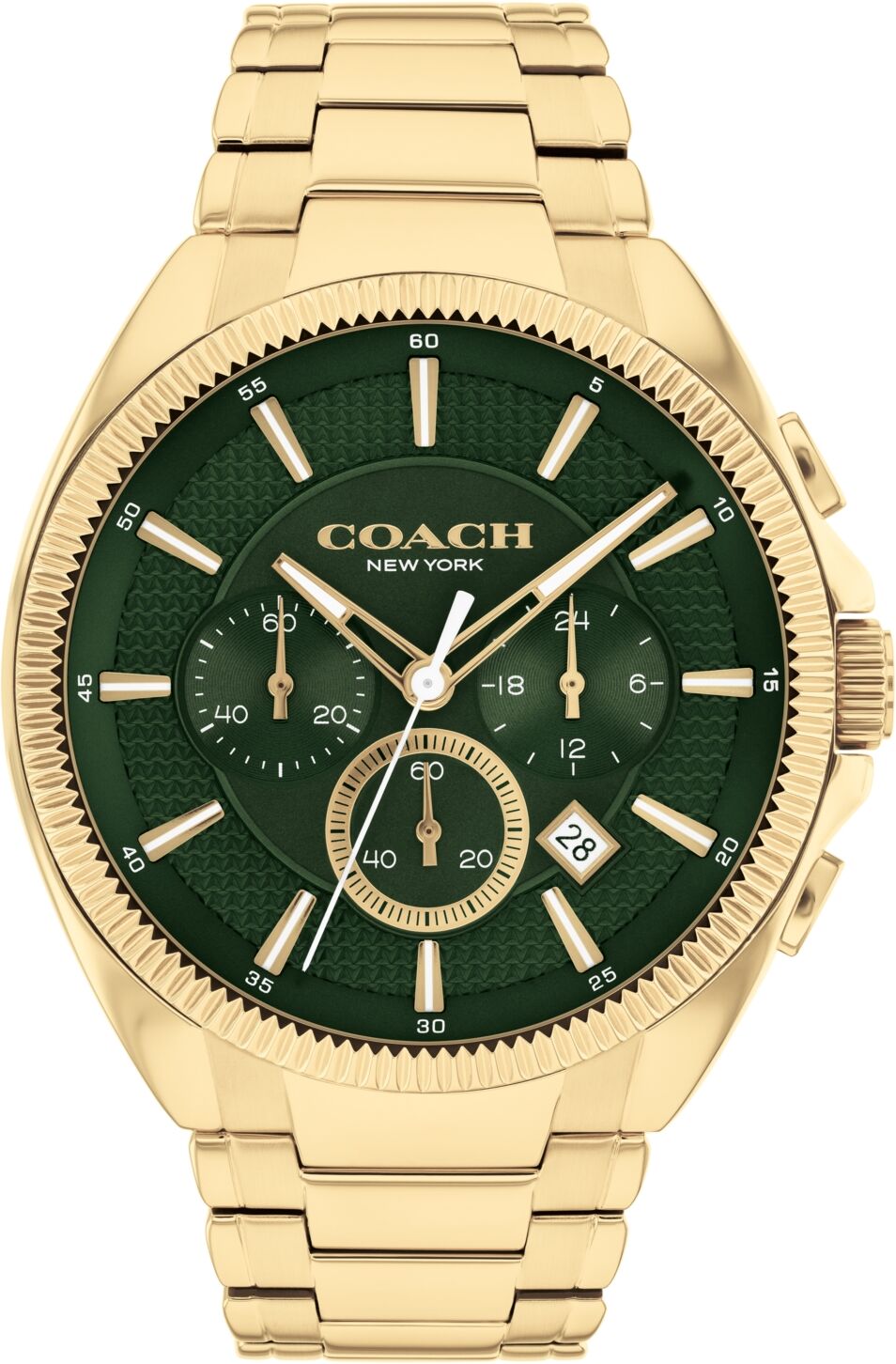 Coach Men's Jackson Gold-Tone Stainless Steel Bracelet Watch 45mm - Gold