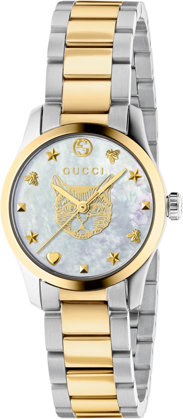 Gucci Women's Swiss G-Timeless Two-Tone Stainless Steel Bracelet Watch 27mm - Two Tone