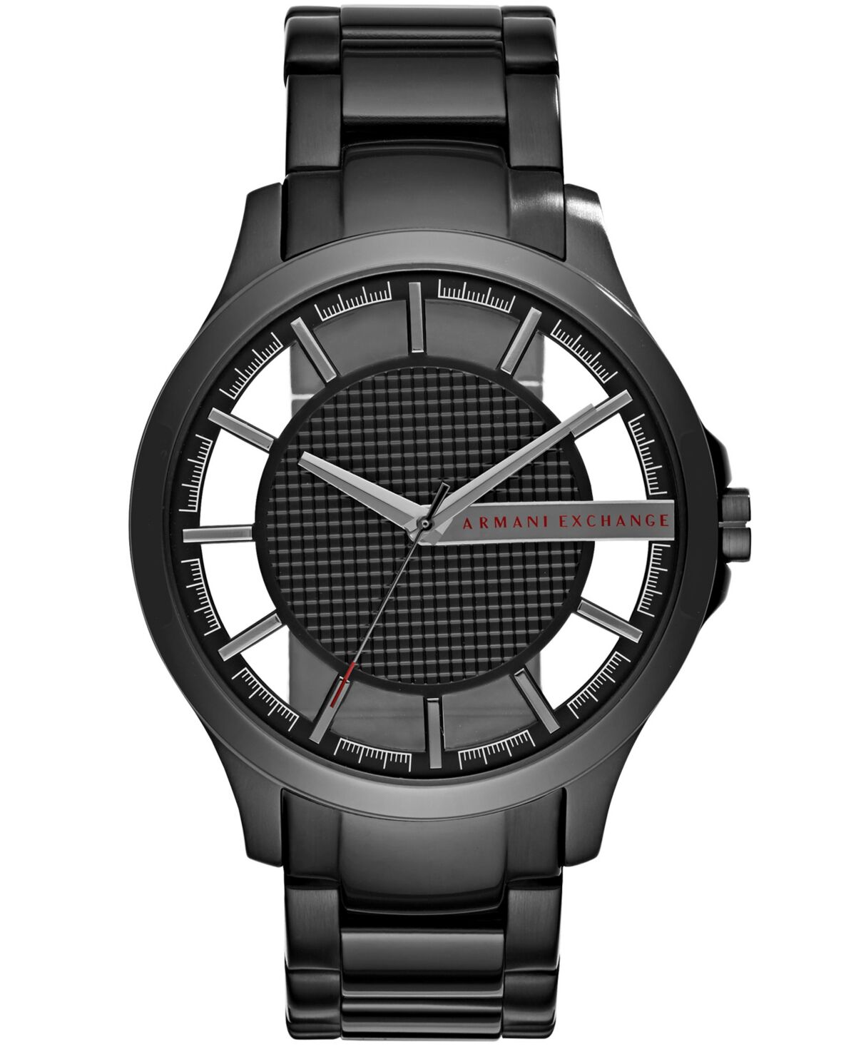 A|x Armani Exchange A X Armani Exchange Men's Black Stainless Steel Bracelet Watch, 46mm - Black