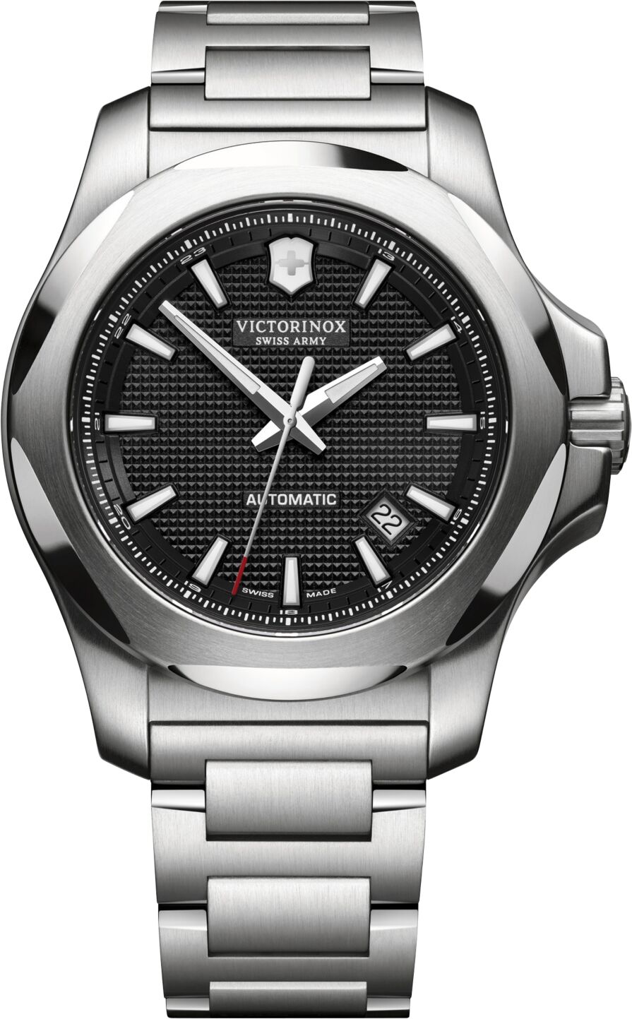 Victorinox Swiss Army Men's Automatic I.n.o.x. Stainless Steel Bracelet Watch 43mm - Black