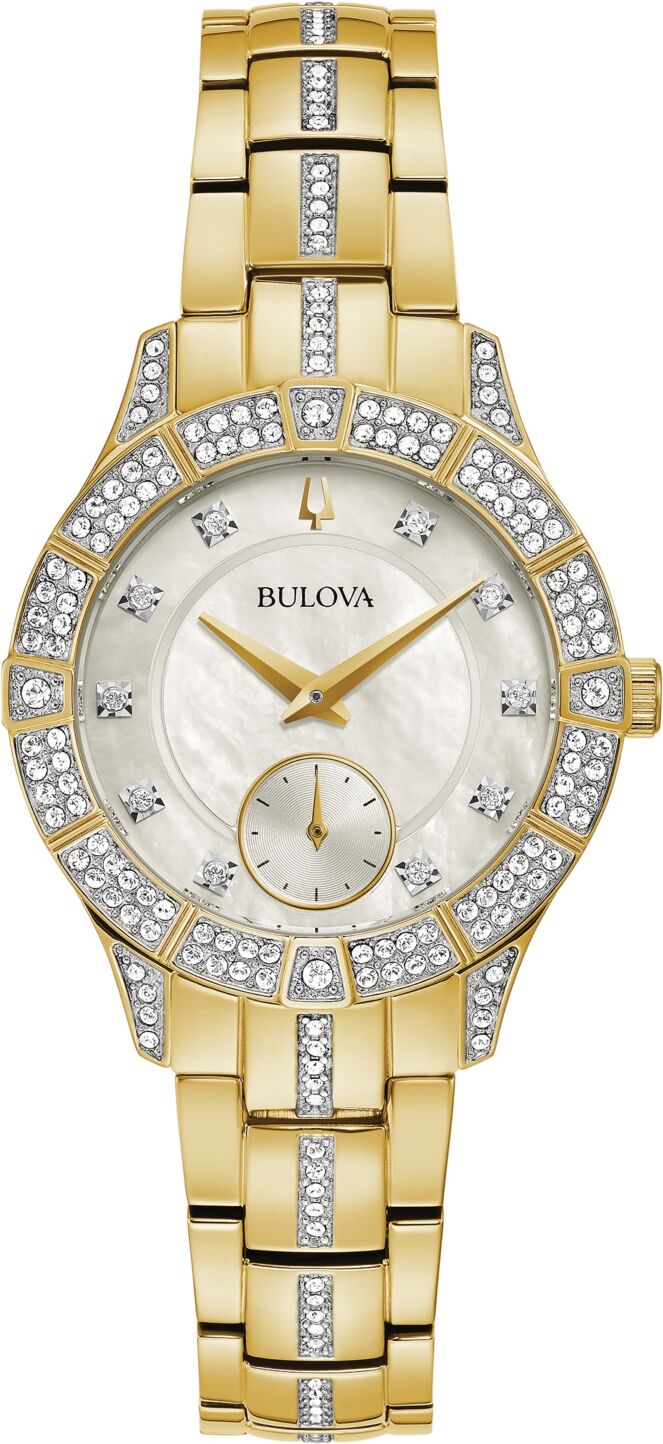 Bulova Women's Phantom Gold-Tone Stainless Steel Bracelet Watch 31mm - Gold