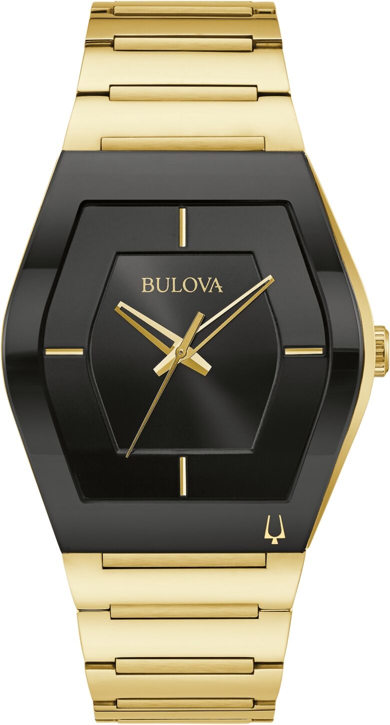 Bulova Men's Gemini Gold-Tone Stainless Steel Bracelet Watch 40mm - Gold