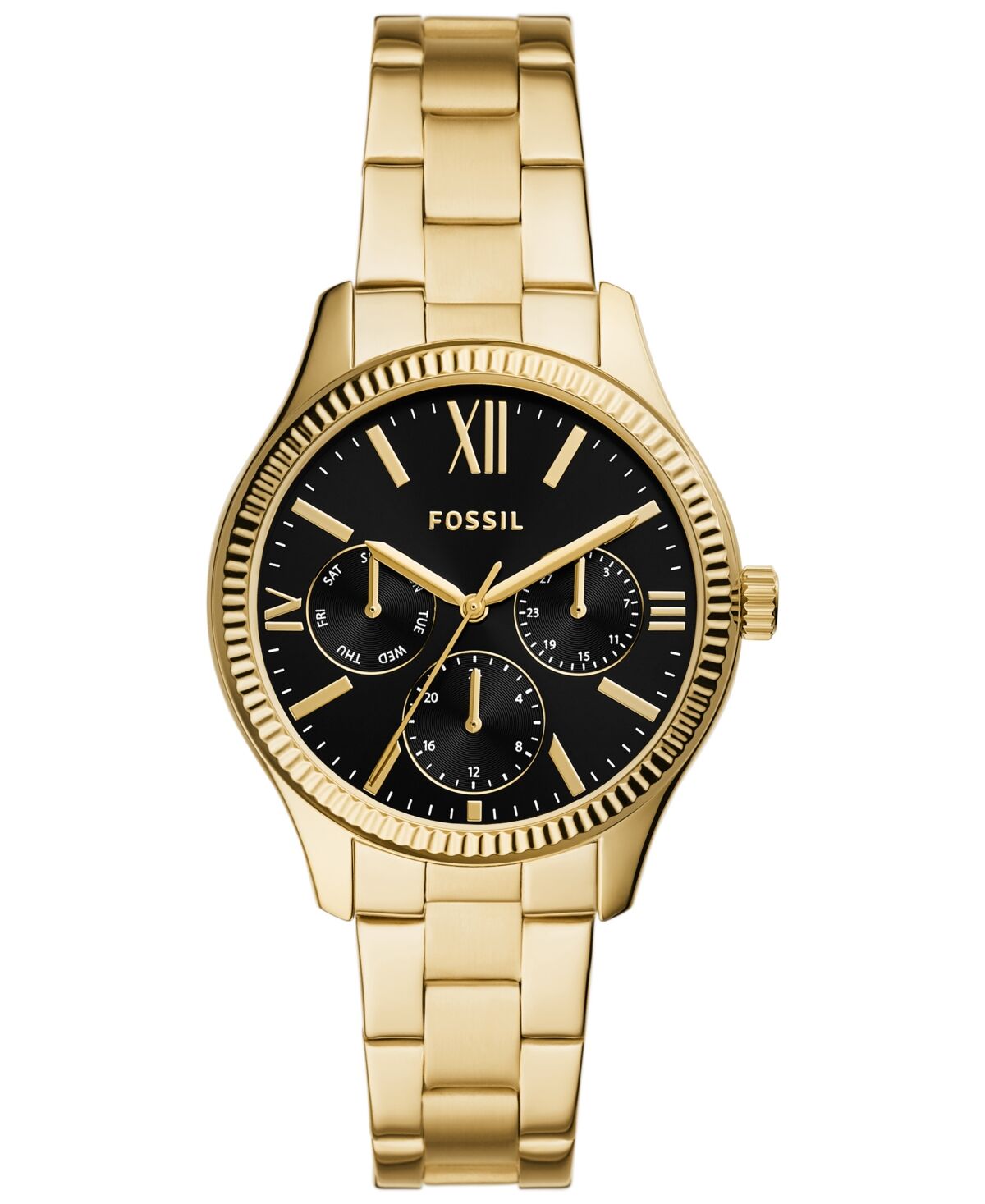 Fossil Women's Rye Multifunction Gold-Tone Stainless Steel Watch, 36mm - Gold-Tone