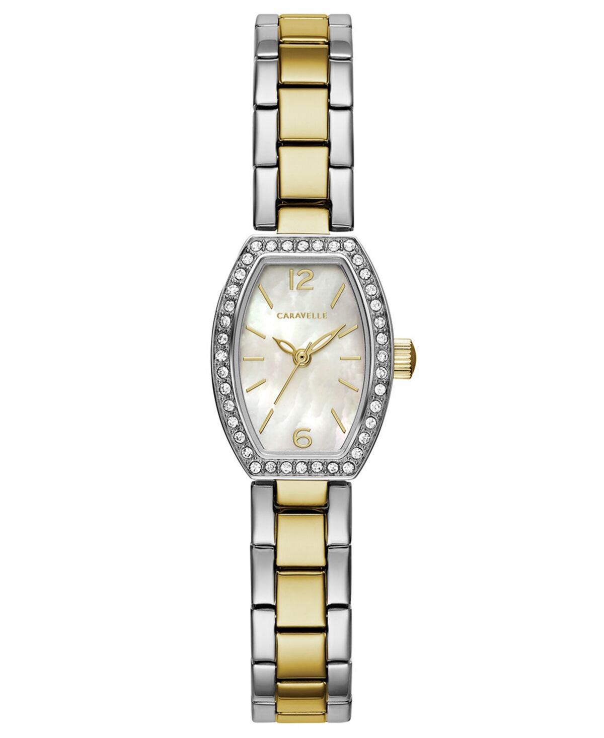 Caravelle Designed by Bulova Women's Two-Tone Stainless Steel Bracelet Watch 18x24mm