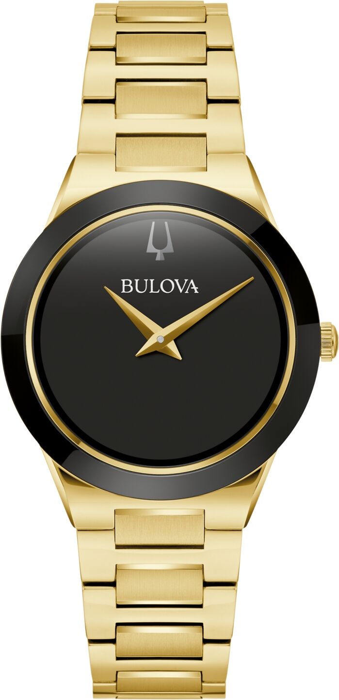 Bulova Women's Modern Millennia Gold-Tone Stainless Steel Bracelet Watch 32mm - Gold-tone