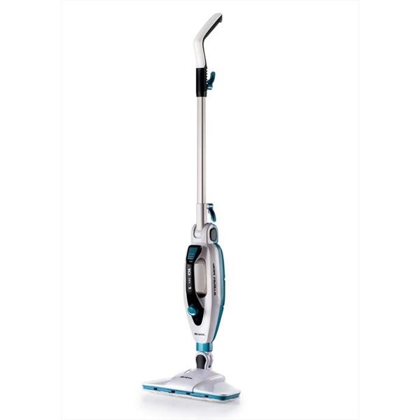 ariete steam mop foldable 10 in 1 4175-blu, bianco