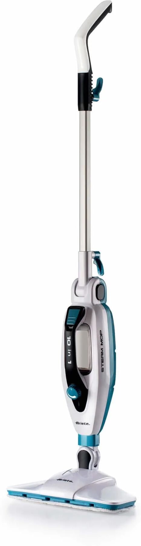 ariete steam mop foldable pulitore a vapore verticale 0.35 litri 1500w blu-bianco