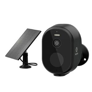 WOOX Smart Outdoor Camera - Trådløs Wifi Kamera m. Solcelle Panel - Sort
