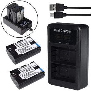 LP e6 batteri eller lader kompatibel Canon Eos 70d 60d 60da 7d 5d Mark Ii Iii 6d 80d dobbelt usb-laddare