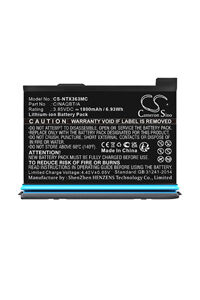 Insta360 One X3 batería (1800 mAh 3.85 V, Negro)