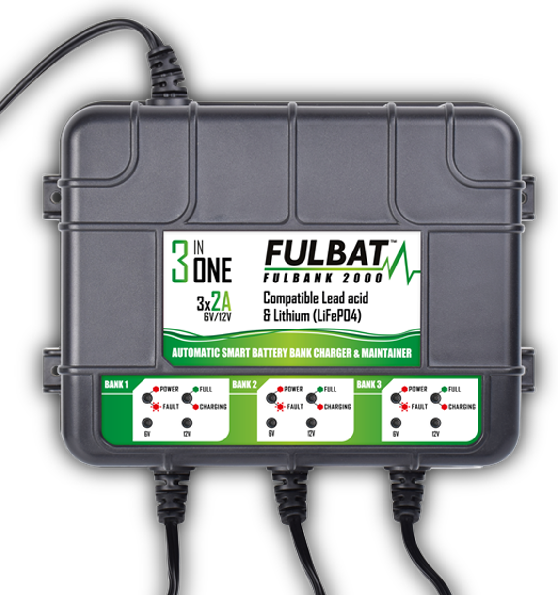 Fulbat Cargador  FULBANK 2000 Bank Charger