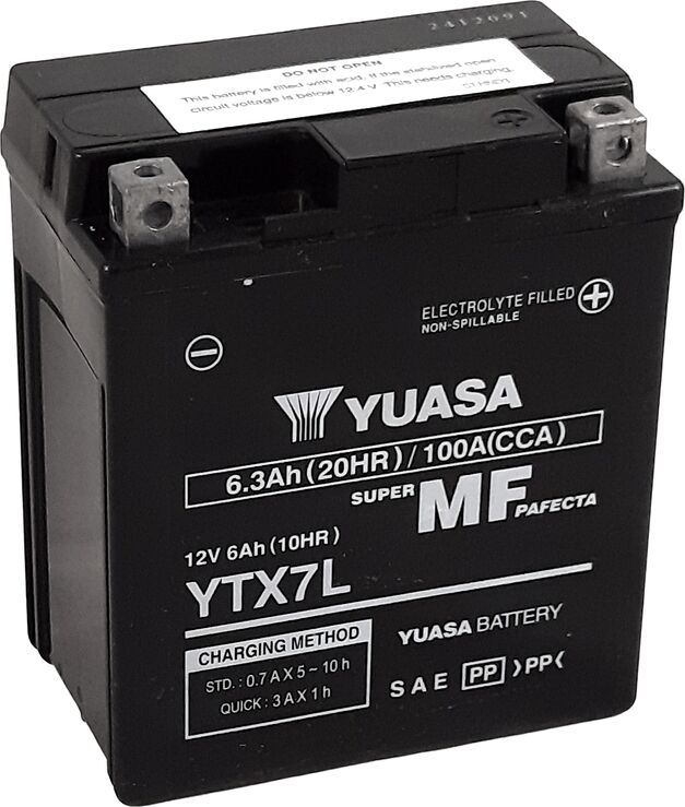 YUASA sin mantenimiento  Battery Factory -YTX7L FA Batería libre de mantenimiento -