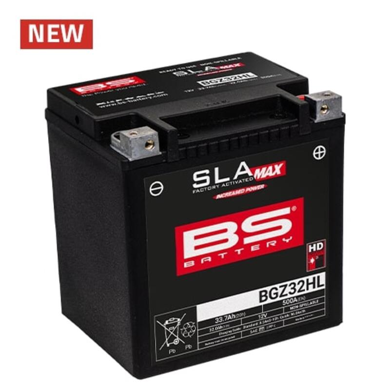 BS Battery Batería SLA Max Libre de Mantenimiento Activado de Fábrica - BGZ32HL -