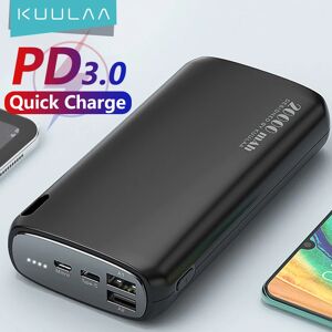 KUULAA-Chargeur de batterie externe pour telephone portable  banque d'alimentation portable  20000