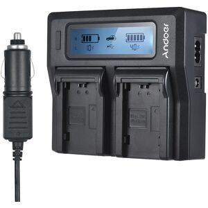 NP-FZ100 Chargeur de batterie de caméra LCD double canal pour Sony A7III A9 A7RIII A7SIII avec voiture DC