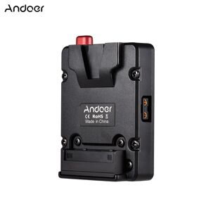 Andoer Mini Nano V-lock Mount batterie plaque d'alimentation boucle de batterie avec cintre de style U pour - Publicité