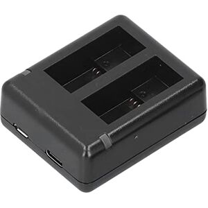 Dpofirs Chargeur de Batterie Double, Les Chargeurs de Batterie D'appareil Photo Prennent en Charge L'interface de Type C et Micro USB pour Les Accessoires de Caméra de Mouvement 9 10 - Publicité