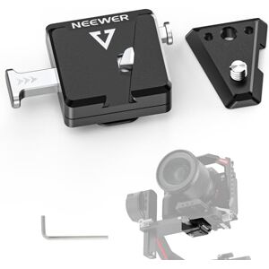 NEEWER Mini Plaque Batterie V-Mount Compatible Stabilisateurs DJI Ronin RS3 Pro RS 2 RSC 2, Système Anti-Chute pour Batteries V Lock & NP-F Compatible Batteries SmallRig V-Mount  PS099E, GA009 - Publicité