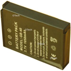 Otech D107SN Batterie pour Appareil Photo Numérique de type GE GB-40 3,7 V - Publicité