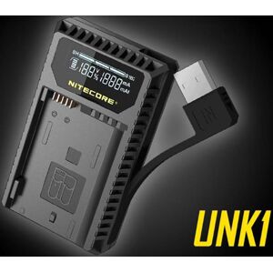 NITECORE Chargeur Double + Ecran LCD pour Nikon EN-EL14/15