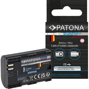 PATONA 1361 Batterie Platinium avec Entree USB-C Canon LP-E6NH