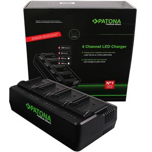 PATONA Chargeur Premium 4 Batteries pour NP-F550/F750/F960/F970