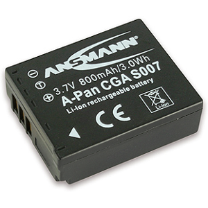 Ansmann Batterie photo numerique type Panasonic CGA-S007 / DMW-BCD10 Li-ion 3.7V 800mAh - Publicité