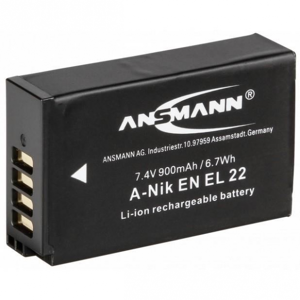 Ansmann Batterie de camescope type Nikon ENEL-22 Li-ion 7.4V 900mAh - Publicité