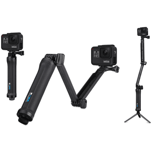 Gopro Afaem-002 3-way Grip 2.0 Staffa A 3 Vie Hero, Max