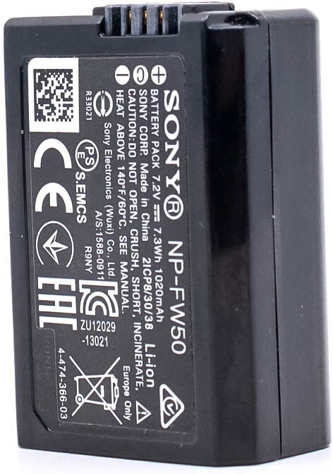 Sony NP-FW50 Battery (Condition: Good)