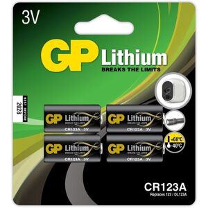 GP Batteries Lithiumbatteri CR 123A 4-pack